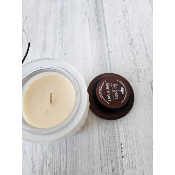 Pier 1 verbena candle 7.5 oz new retired green Xmas decor - Picture 6 of 6